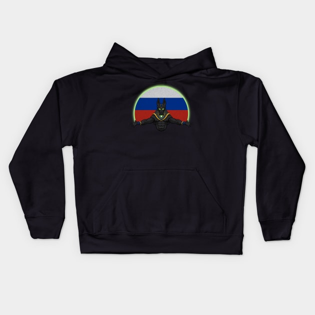 Anubis Russia Kids Hoodie by RampArt